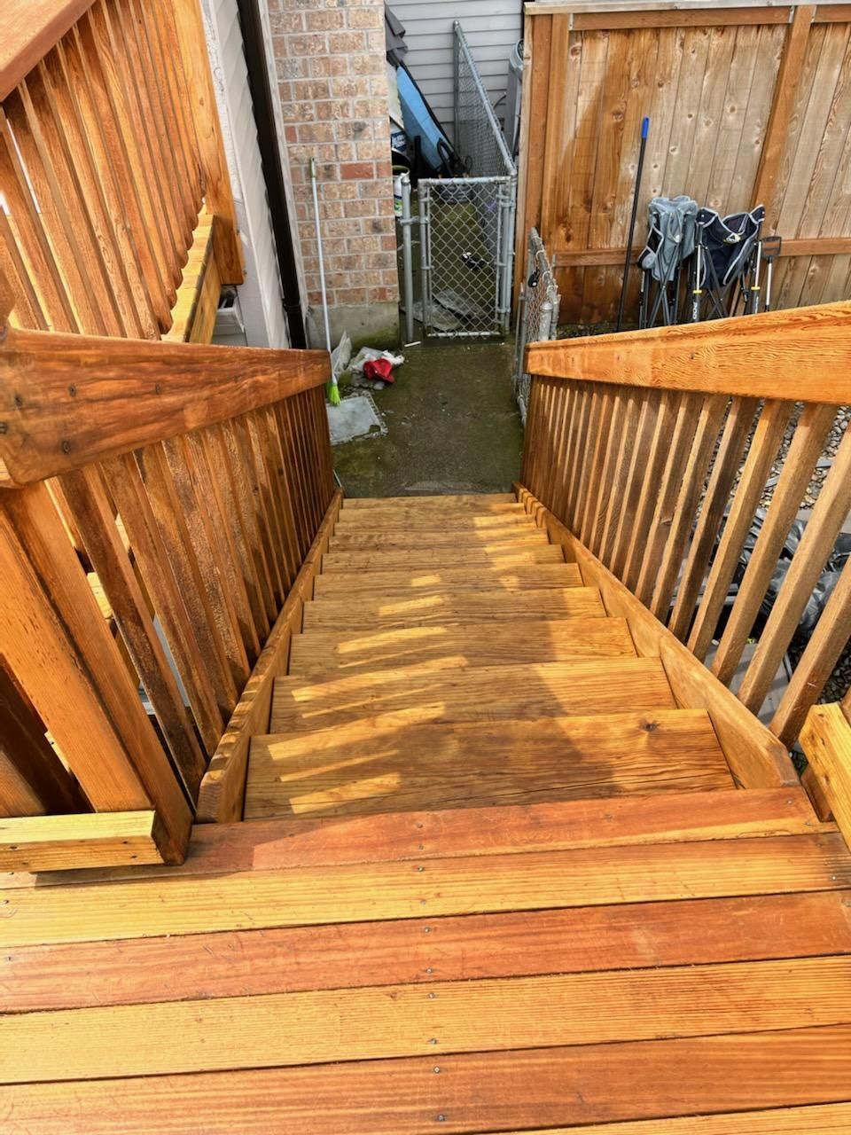 Deck Restoration using Armstrong-Clark Semi-Transparent Rustic Brown by Paul Schopp