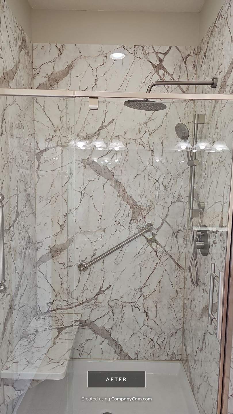 Shower Upgrade in Tuscany by BathPlanet SW Virginia