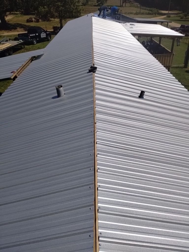 Residential Metal Roof Replacement: 26 GA. Galvalume by Hostetler Roofing