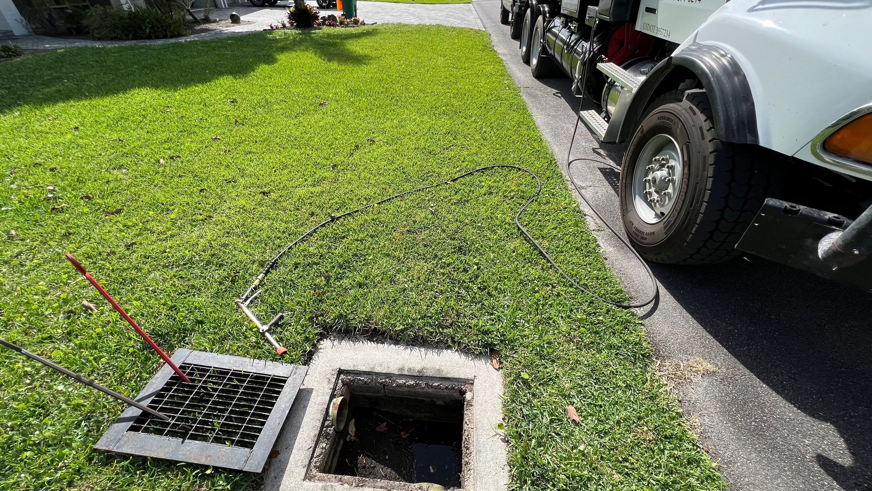 Naples Private Airport Community Catch Basin Cleaning by APS Power & Water