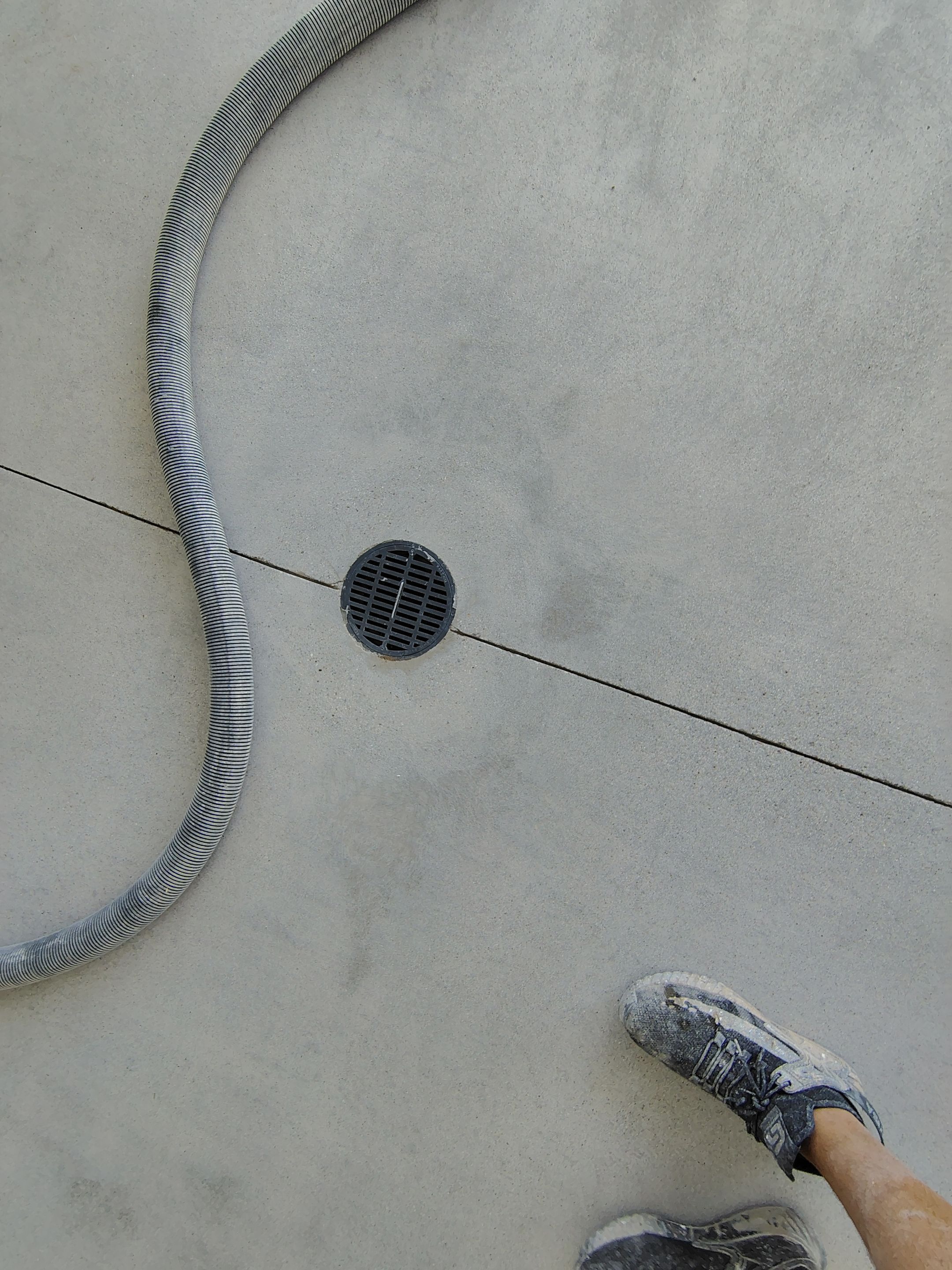 Gray and White Speckled Epoxy Garage Floor Coating in Tea by Select Painting, Coatings & Garage Cabinets