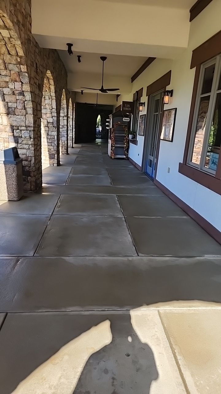 concrete Clean using cleaner by Power Wash Masters LLC