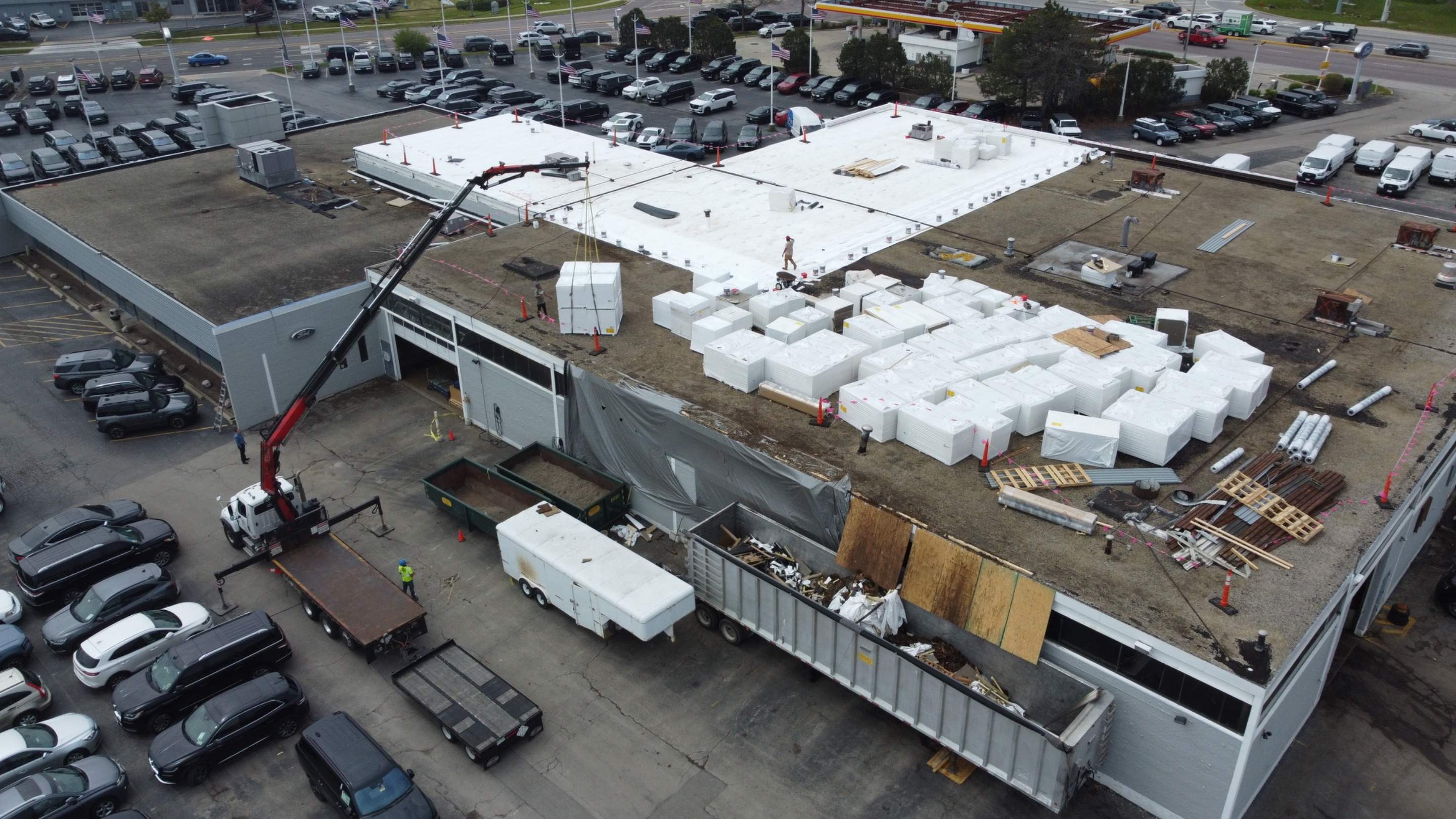 Ford Dealership - Re-Roof by Pink Roofing