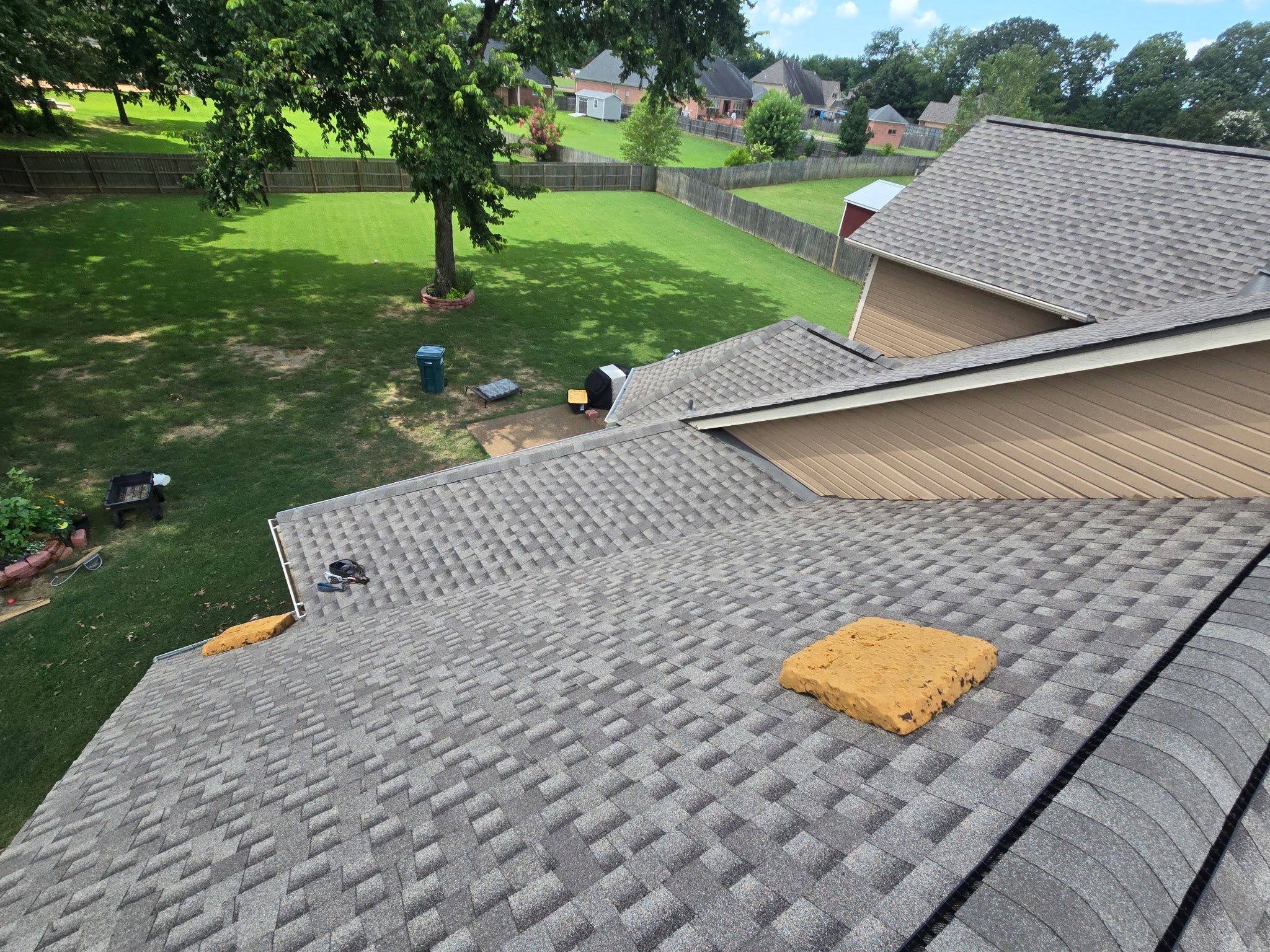 Full Residential Roof Replacement for Southaven Brick Colonial Home by Revival Roofing Services