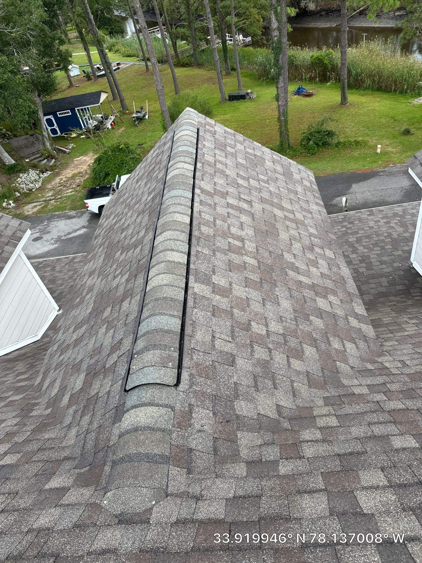 CertainTeed Landmark Weatheredwood Roof Replacement by RGR Construction and Roofing, LLC