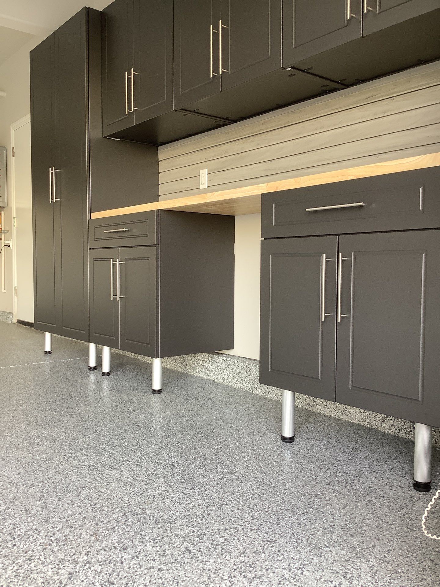 Garage Storage & Concrete Coating in Lathrop California  by Lancaster Painting