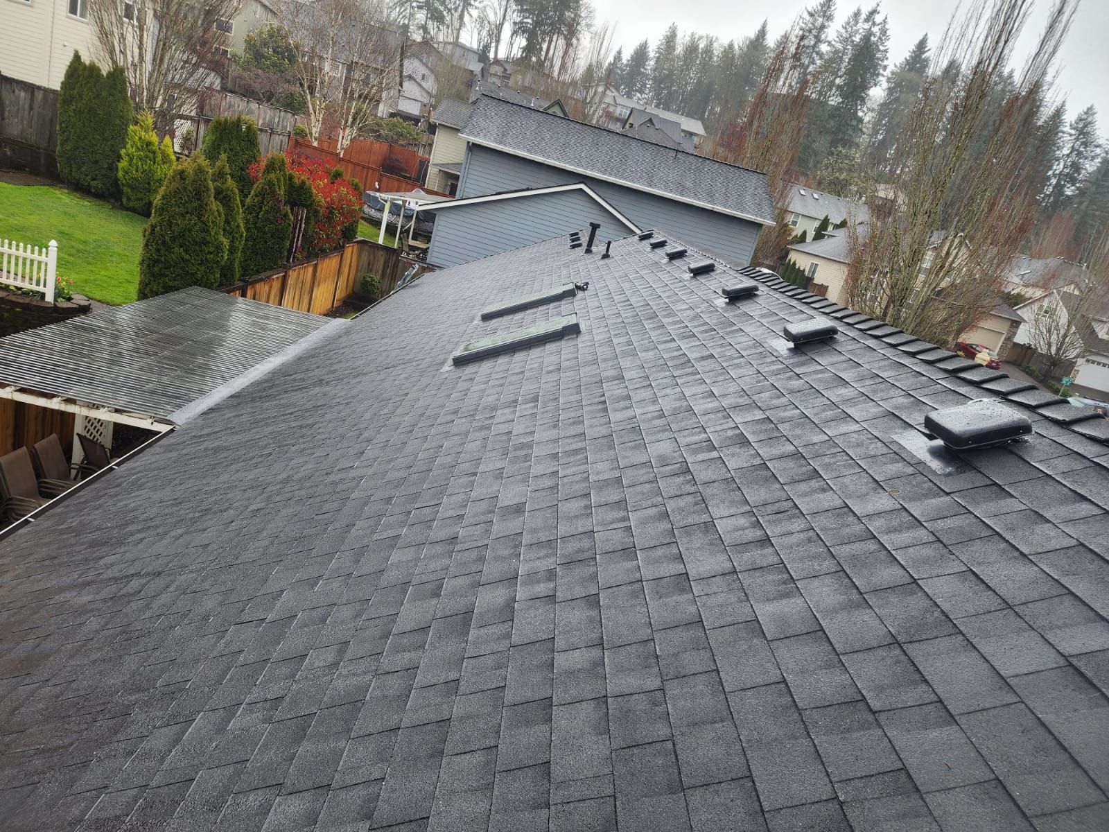 Residential Roofing Installation using Owens Corning Duration Shingles  in Onyx Black by BEST Roofing & Waterproofing