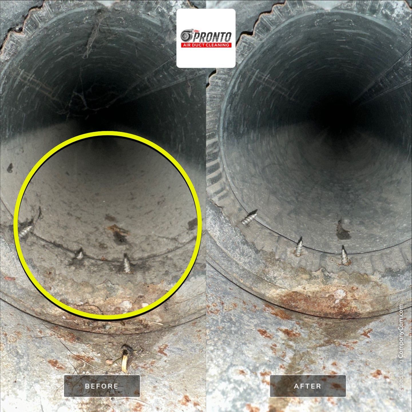 Air duct cleaning & Antimicrobial Treatment by Pronto Air Duct Cleaning