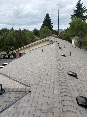 Commercial Roofing Installation using Asphalt Shingles