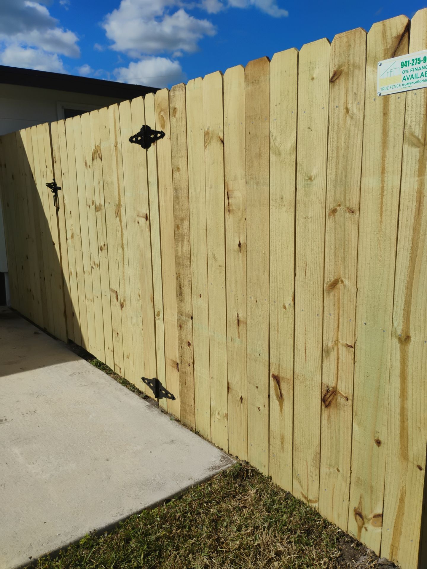 Wood and Chain Link Fence in Port Charlotte by True Fence LLC