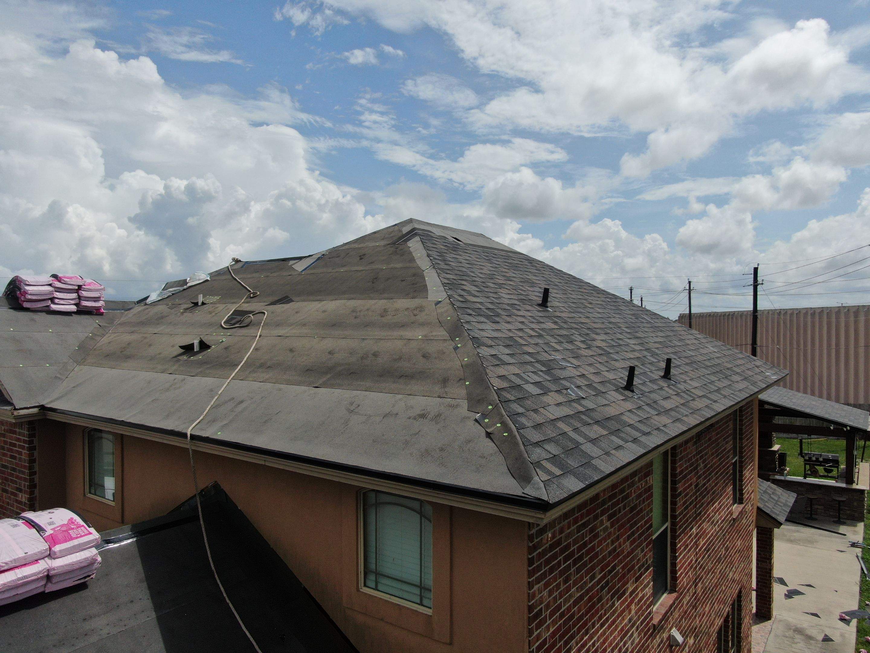 Flashing Stucco above the Roof by Bayfront Roofing and Construction