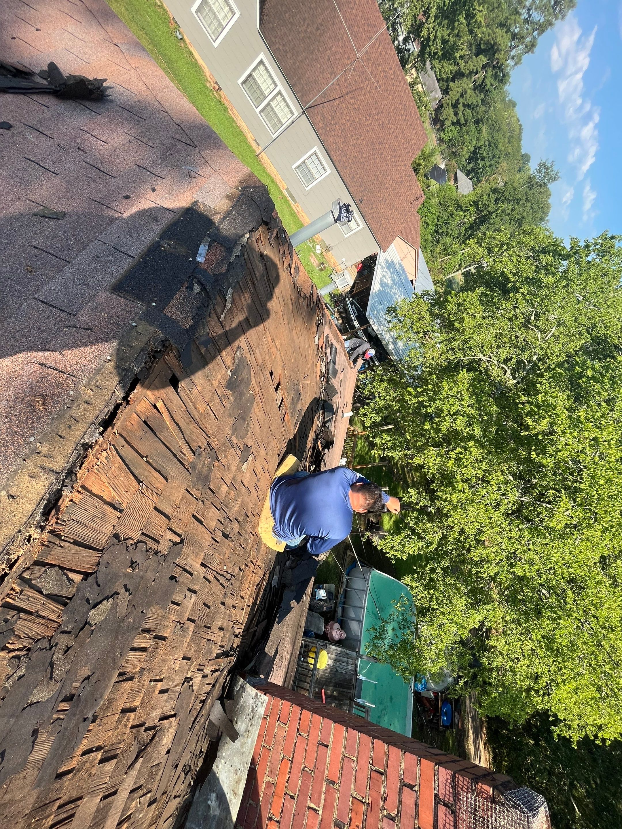 Residential Metal Roof Replacement using Reed's Metals: Colored Residental Panel (Burgundy) by Hostetler Roofing