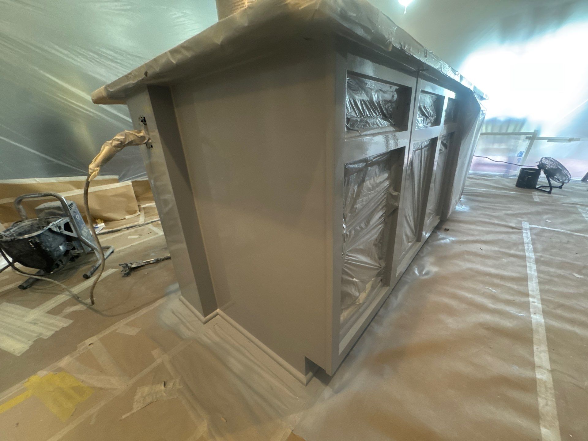 Residential Interior Repaint Color Change on Walls and Cabinets by Midwest Paint LLC