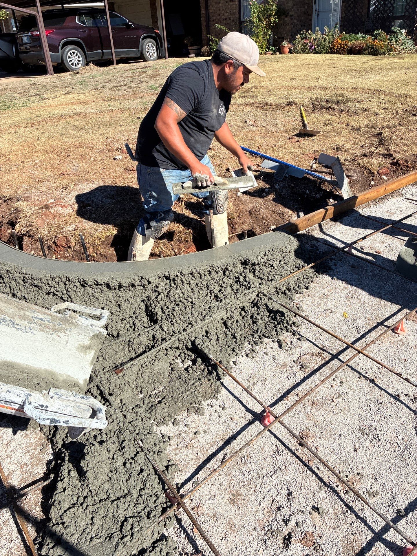 Concrete work and Carport Install by Clays Services Inc