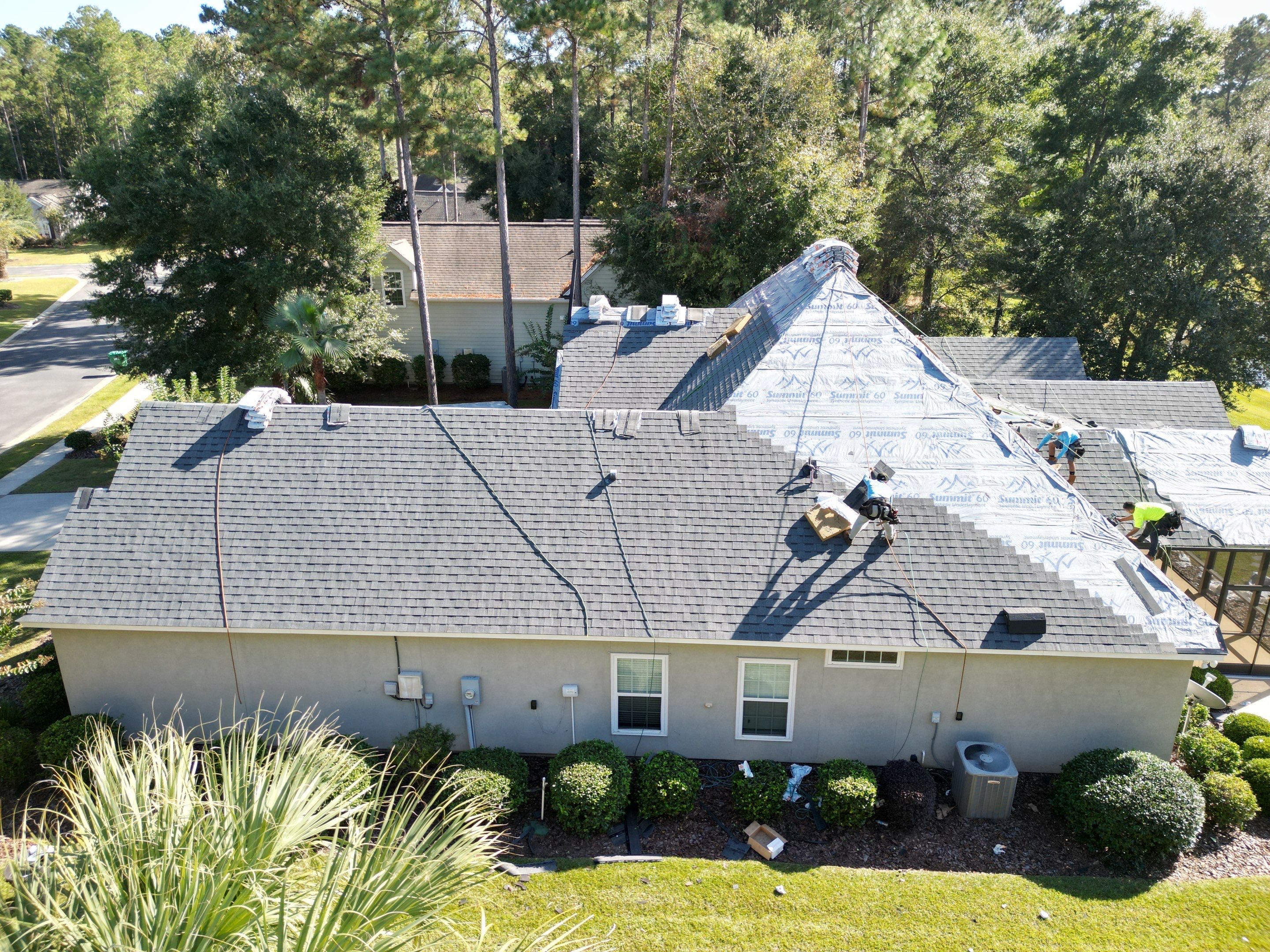 Residential Roofing Installation using Atlas Pinnacle Pristine Pewter by Talya Roofing