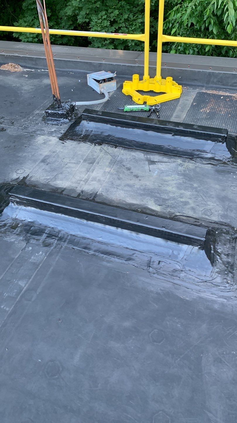 Commercial Roofing Repair using EPDM  by A Plus Exterior
