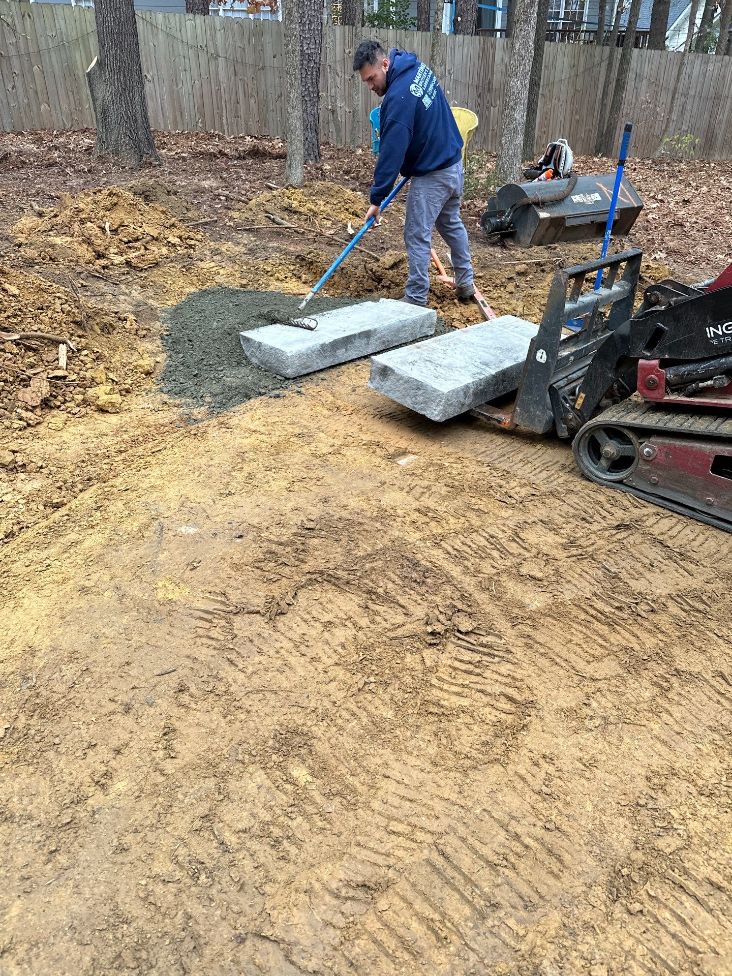 Drainage installation in Durham by Martinez Brother’s Nc Landscaping Inc
