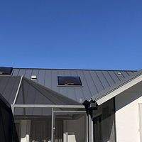 24ga 1.5" Mechanical Seam Charcoal Gray  by Total Roofing System The Metal Roof Experts