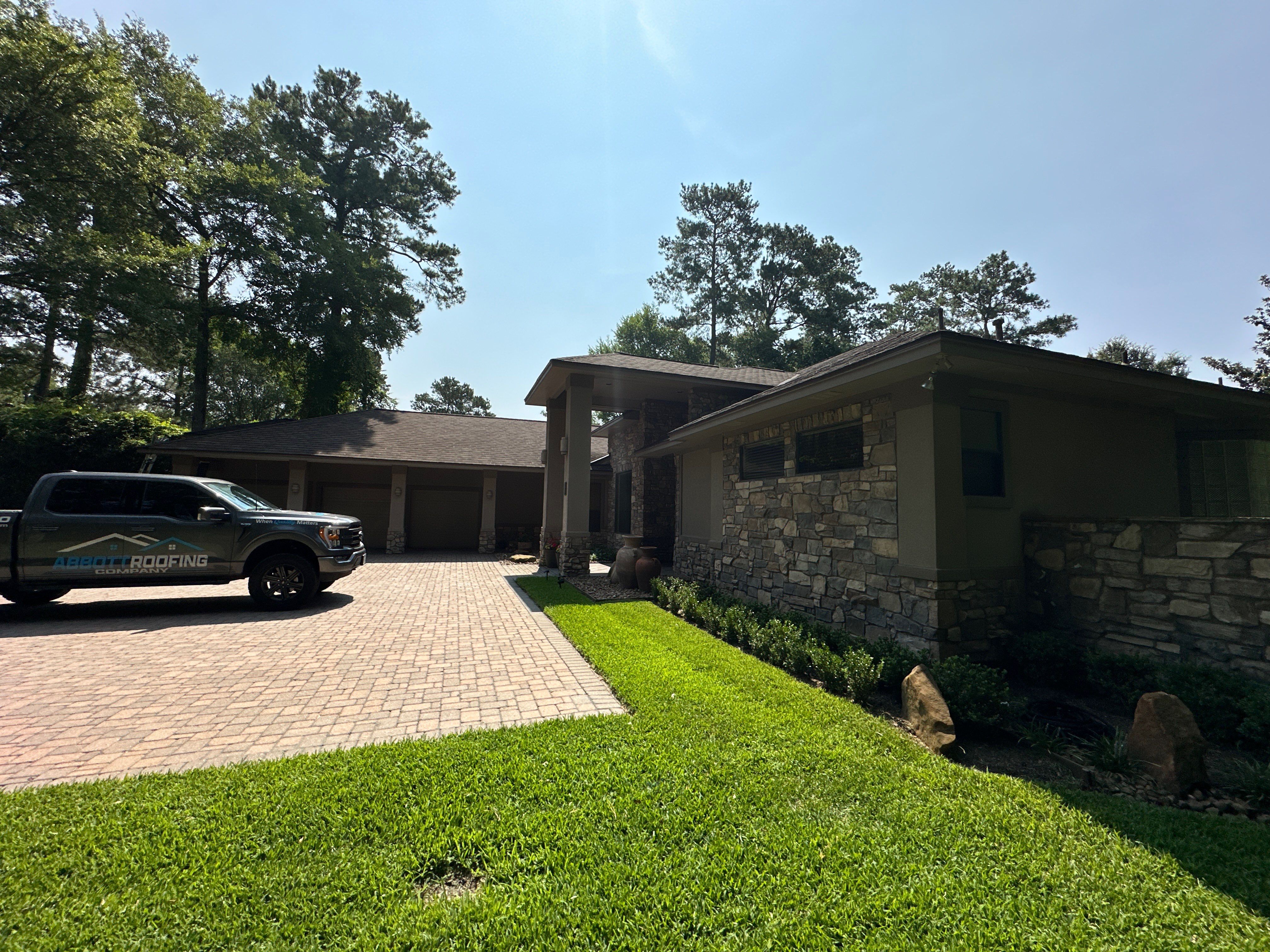 Residential Asphalt Shingle Roof Replacement in Spring, Texas by Abbott Roofing Company