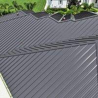 .032 Aluminum 1.5" Mechanical Seam Dark Bronze  by Total Roofing System The Metal Roof Experts