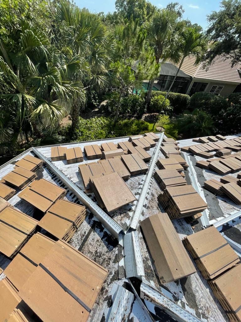 Residential Roofing Installation using Concrete Tile in Bonita Bay Community by International Roofing