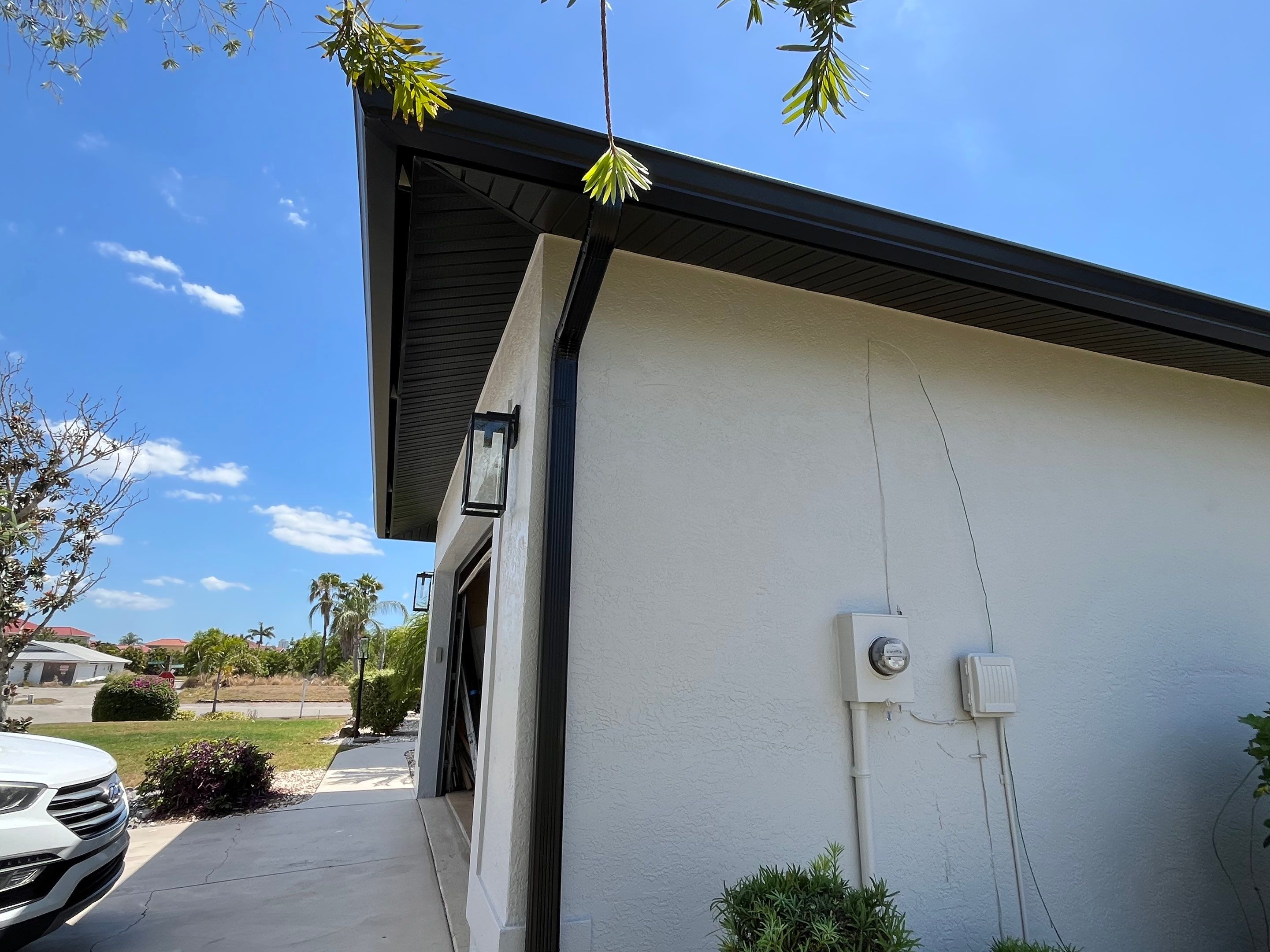 New Soffit and Fascia and Gutters in North Fort Myers FL by Gutter Professors