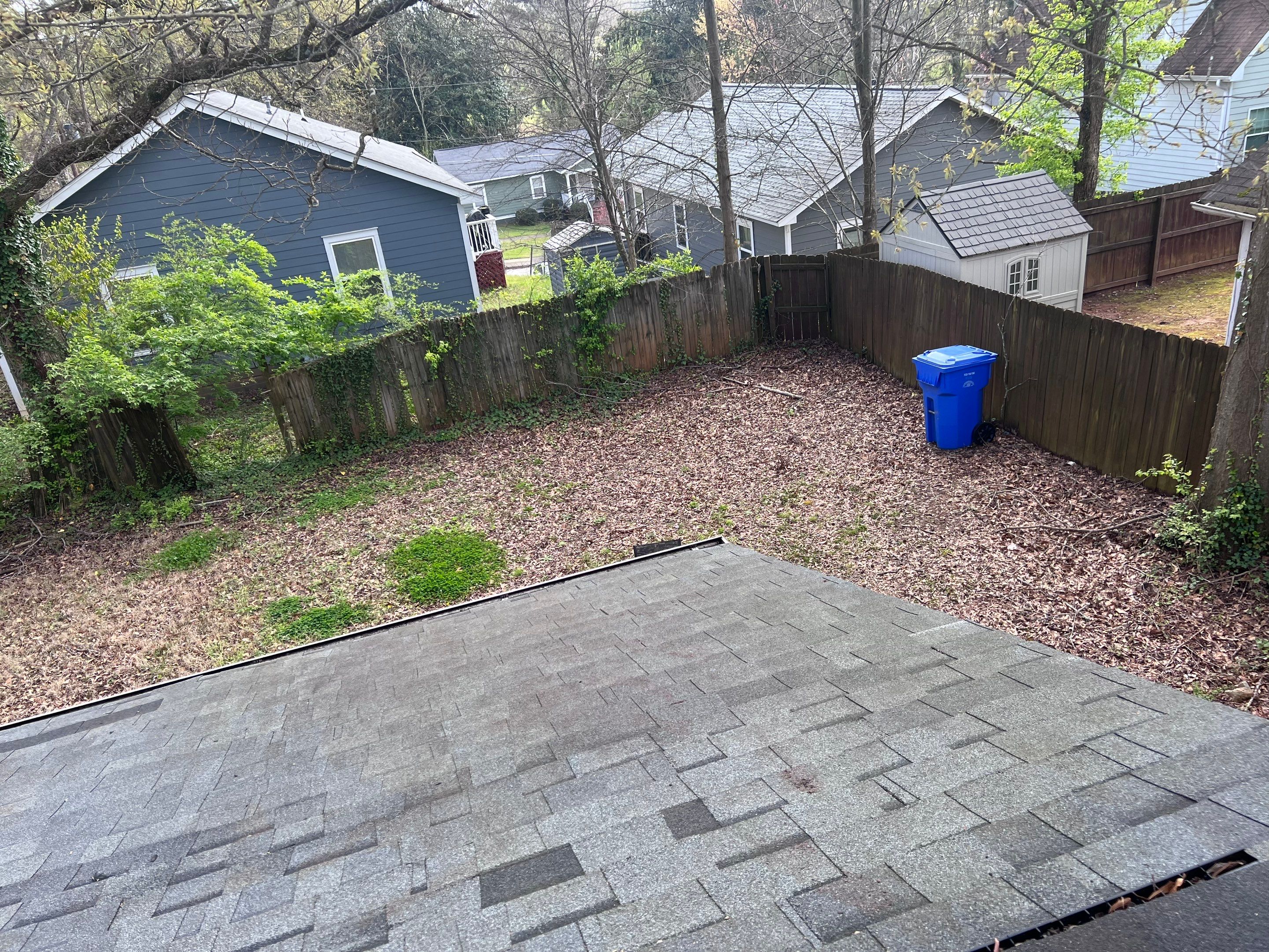 Gutter Cleaning using brown bags by Roof Bullies
