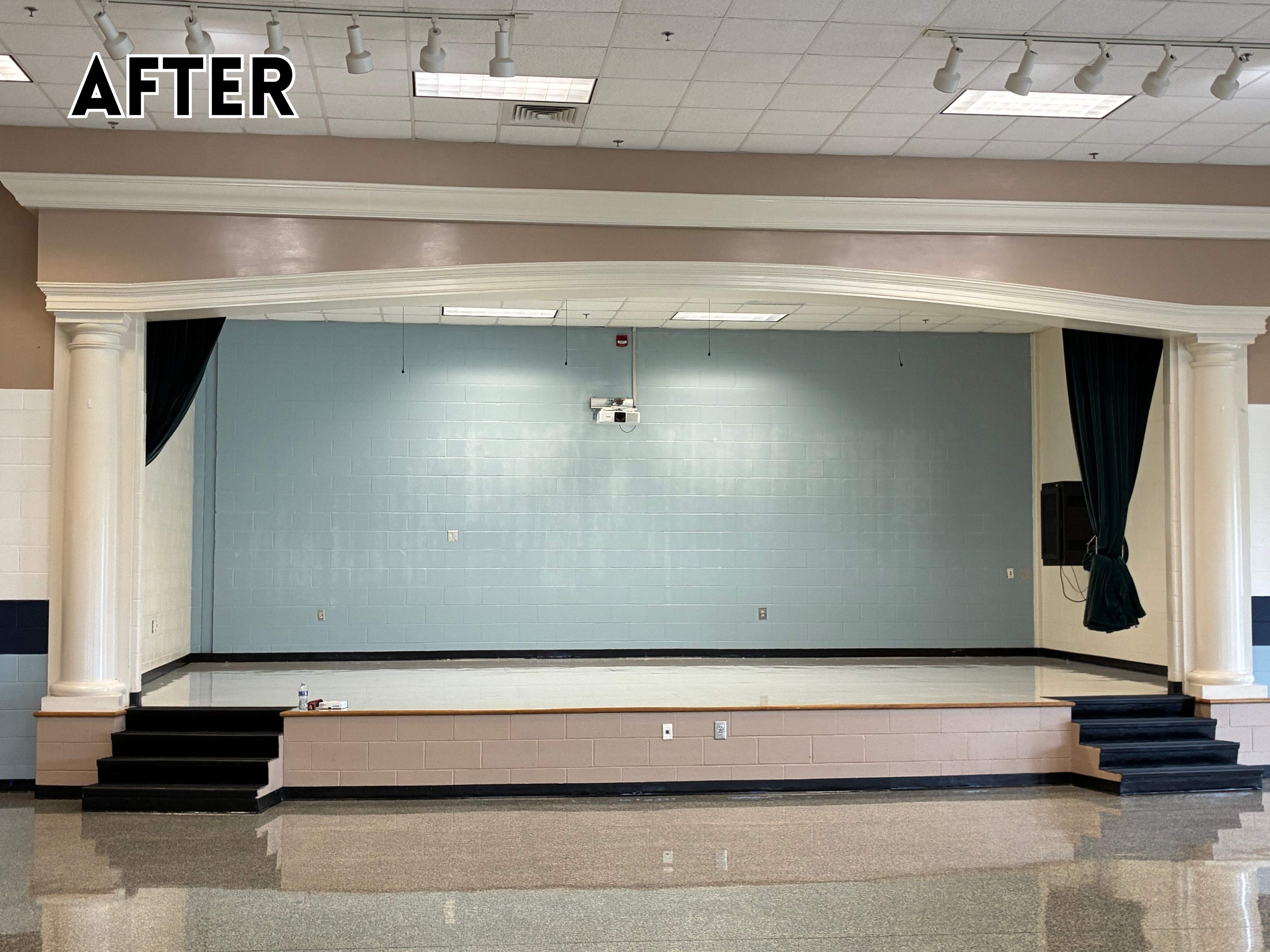 Chestatee Elementary School Cafeteria Painting by Five Star Painting