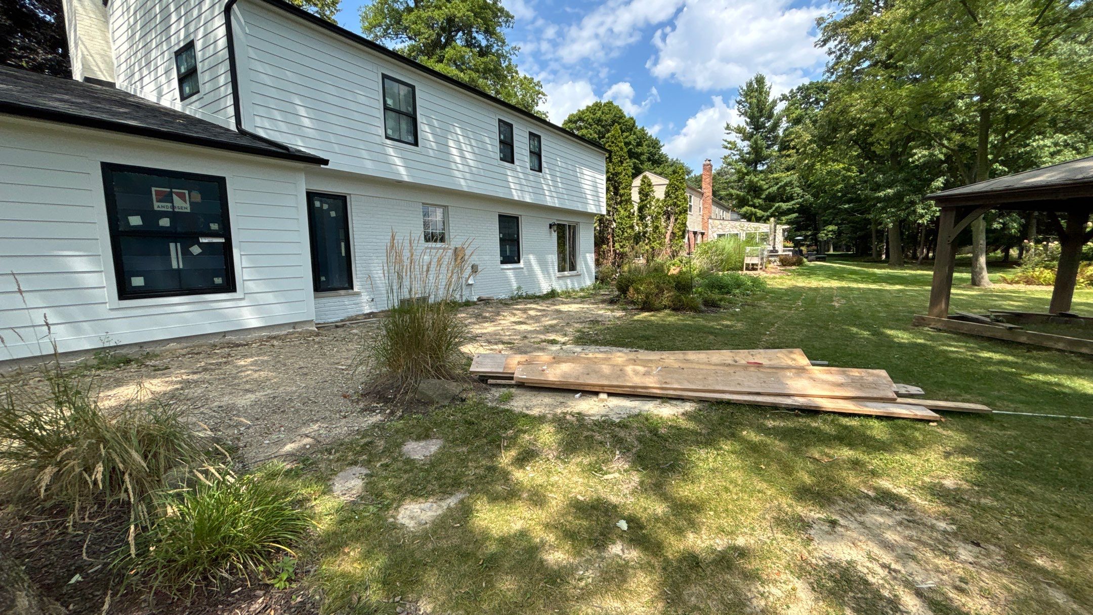 Siding Replacement using Hardie Plank S8 1/4"  Arctic White by 180 Contractors