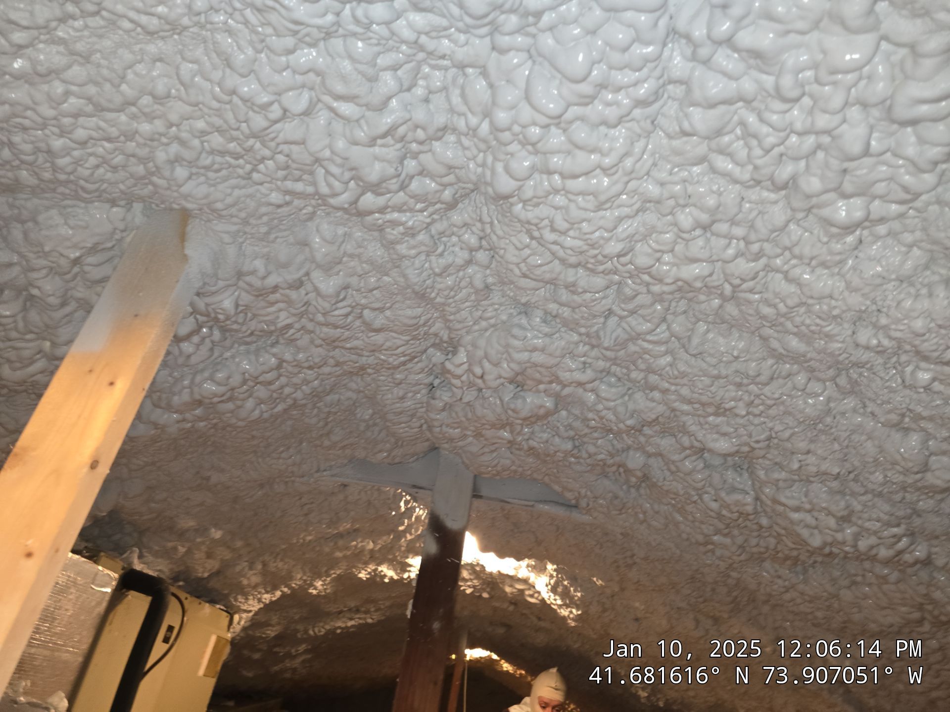 Attic Insulation using open cell spray foam by NYS Foam & Energy