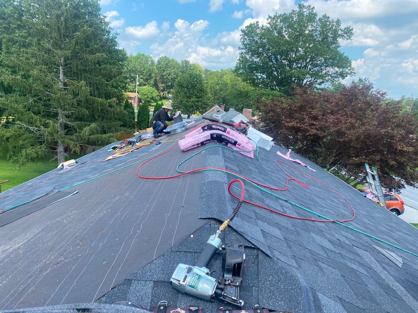 Residential Roofing Installation using Owens Corning Duration Series Shingles by Roof Right Inc