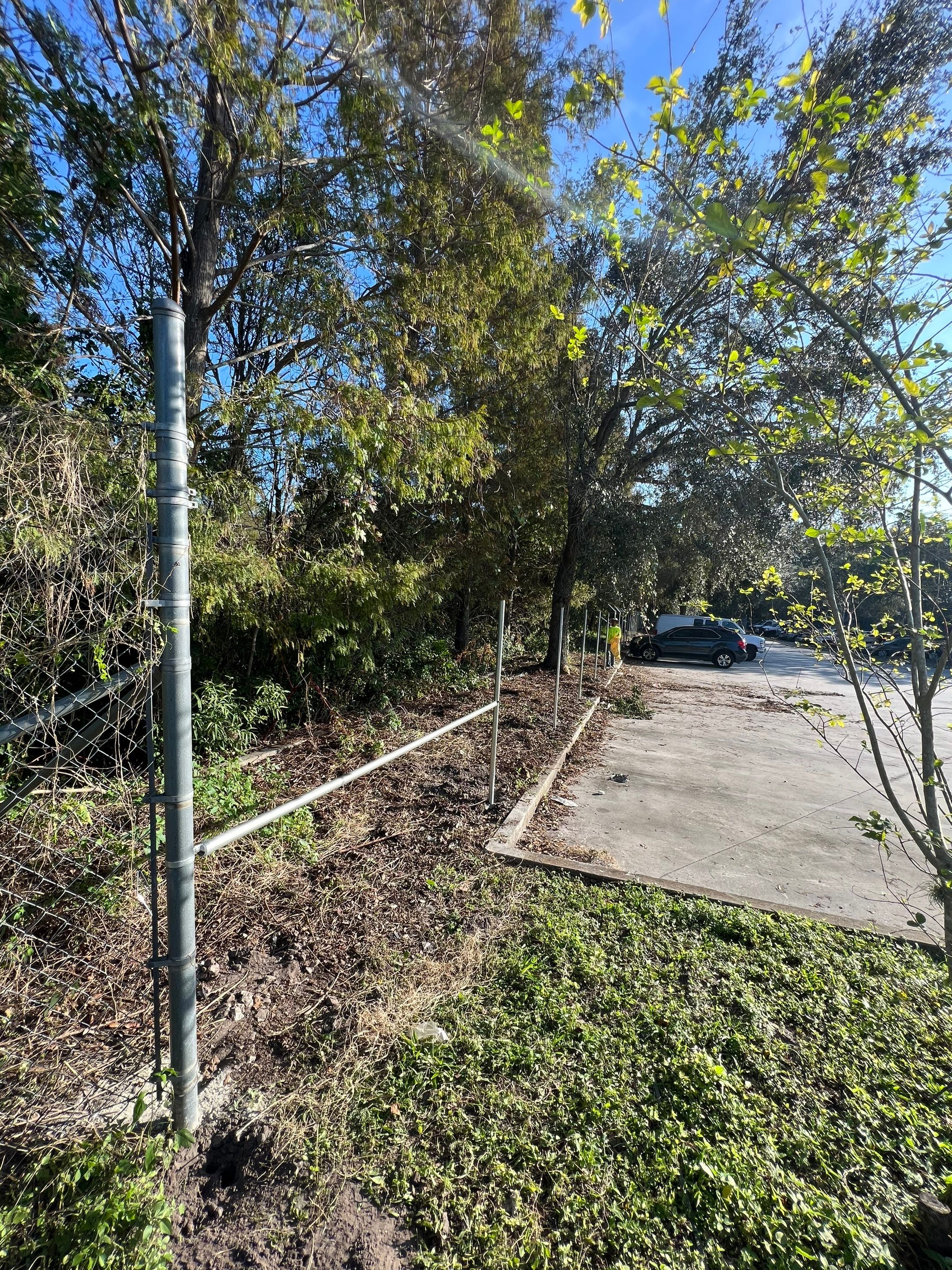 Chain-link Fence Installation using Commercial Chain-link Fence by Asap fence and gates, LLC