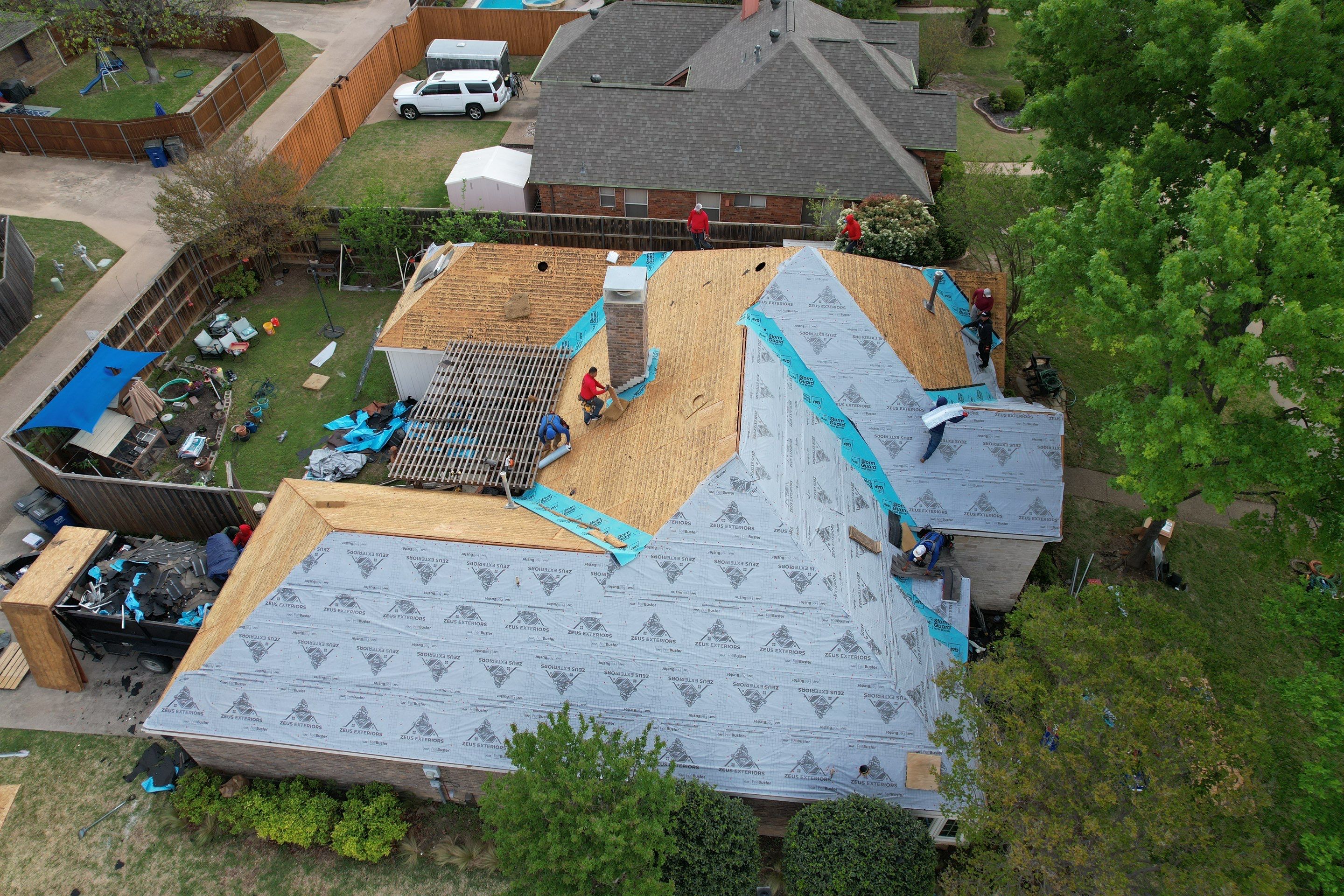 Project in Allen by Zeus Exteriors