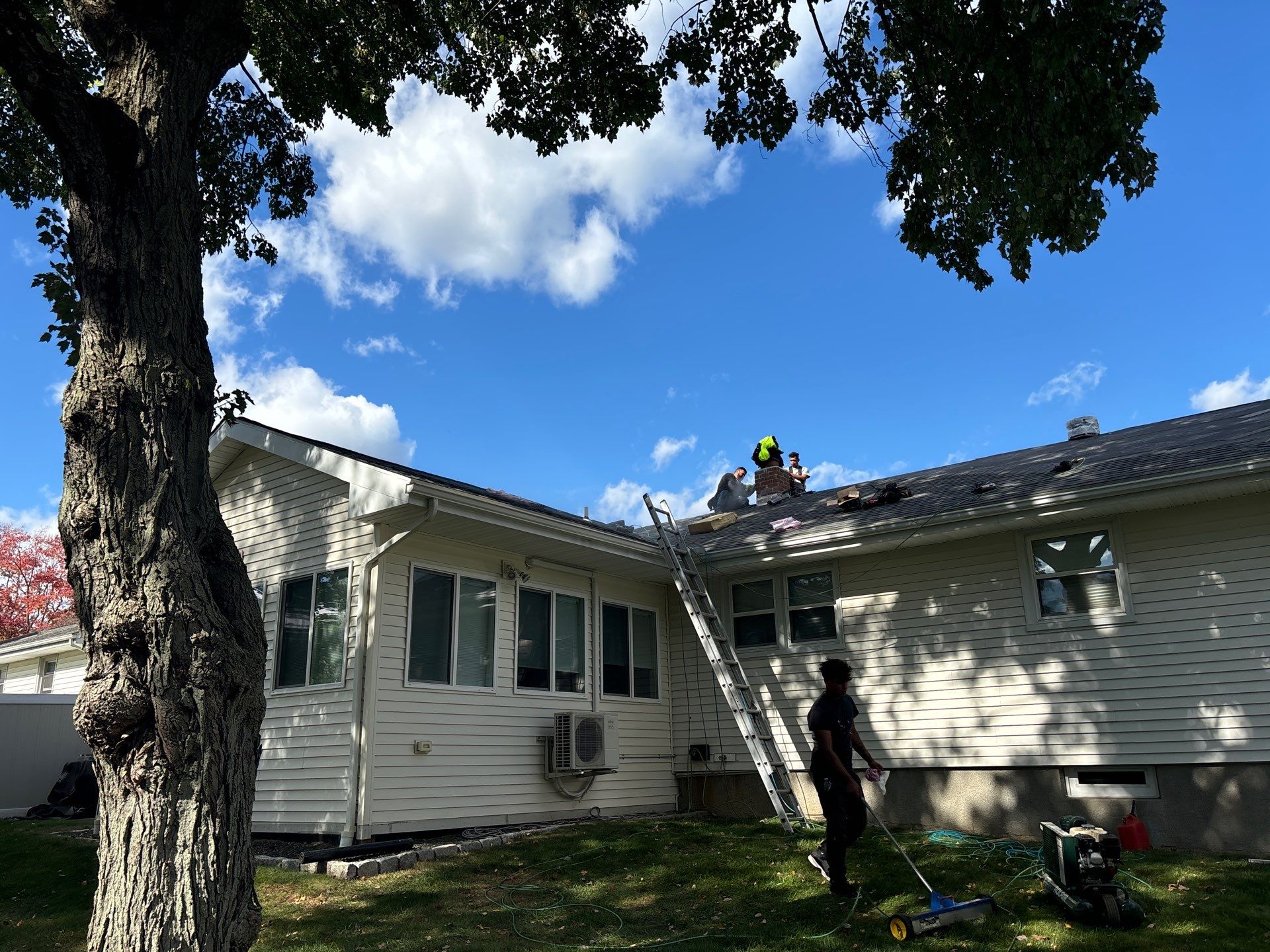 Residential Roofing Installation using Owens Corning TruDefinition Duration AR - Williamsburg Gray by A Plus Exterior