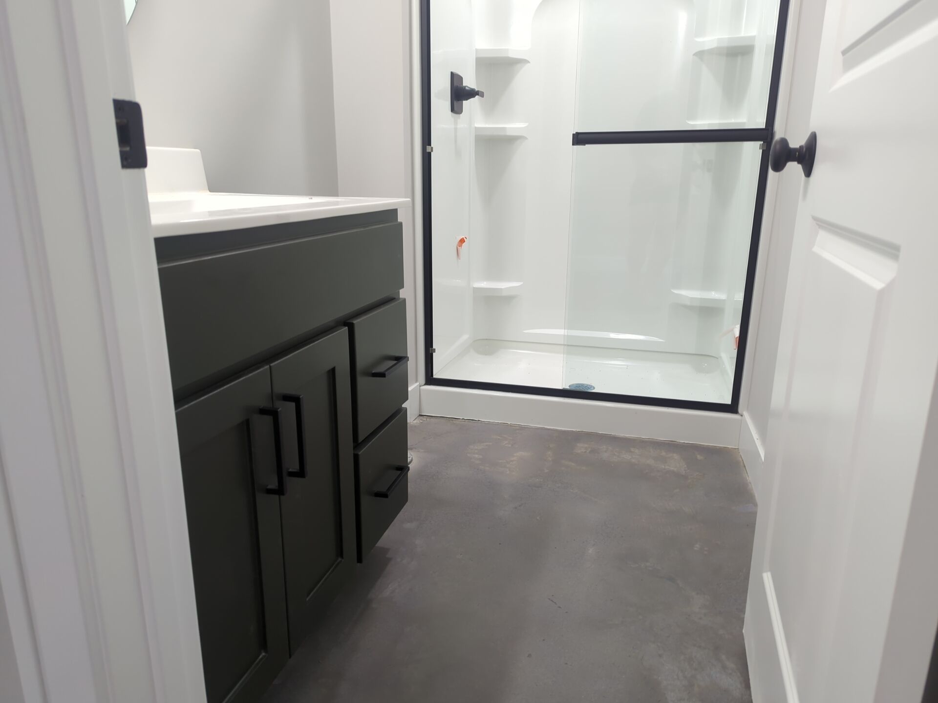 Lee's Summit -- Polished Concrete with Grey Dye by Big Red Decorative Concrete, LLC