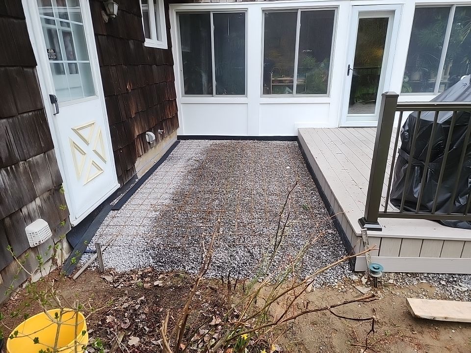 Deck and Stamped Concrete by Ivy Lea Construction