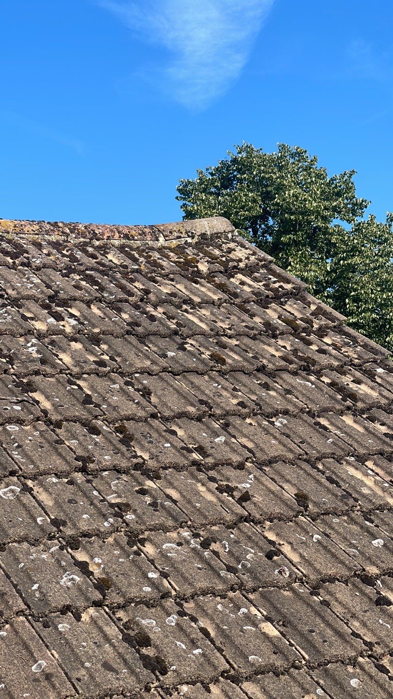 Roof Clean - Biocide Treatment using Honda 15lpm Low Pressure Washing Machine by Ges Exterior Cleaning ltd