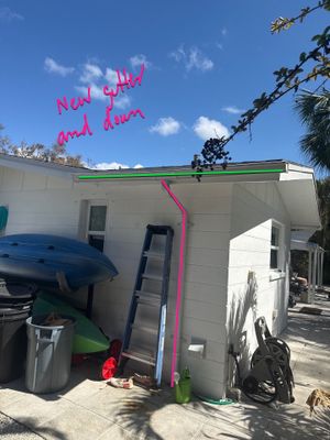 White 6-Inch Seamless Gutters in Osprey FL