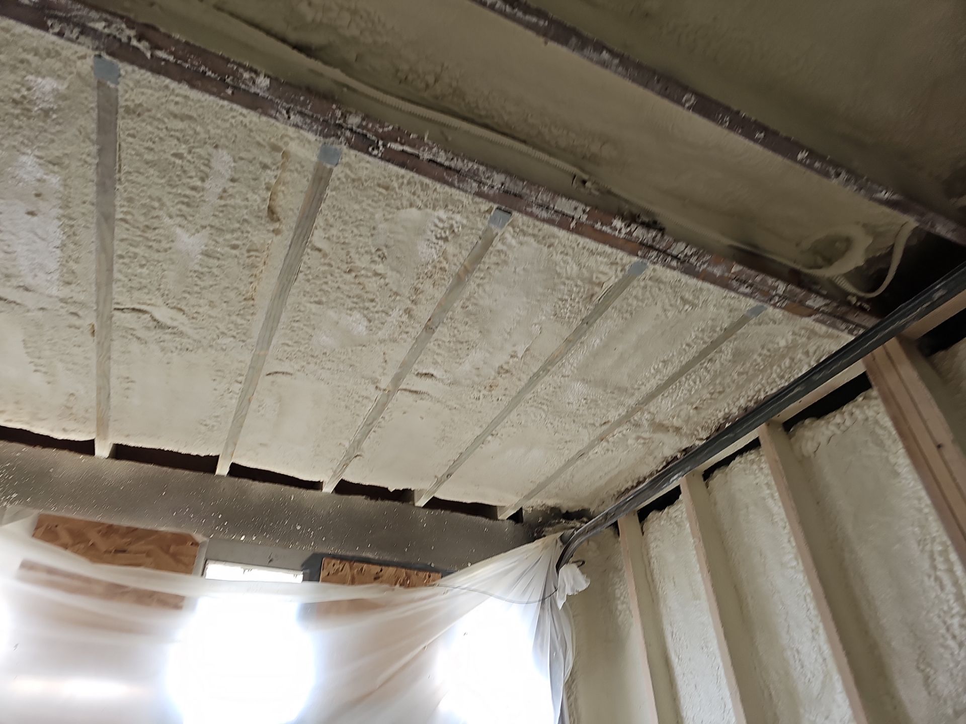 Basement Exterior Walls using Closed Cell Spray Foam by NYS Foam & Energy