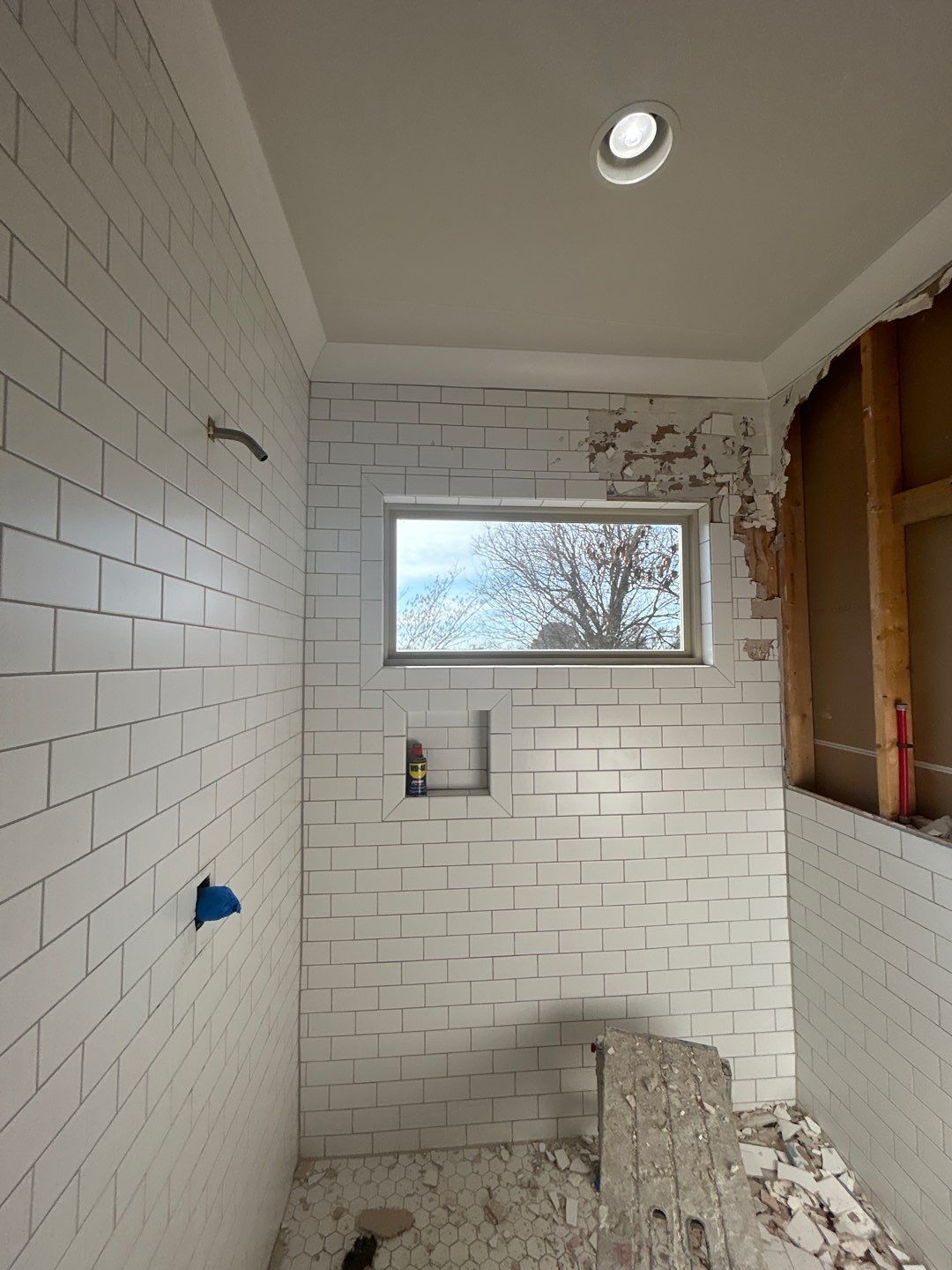 Shower upgrade by Footprints Floors of Nashville