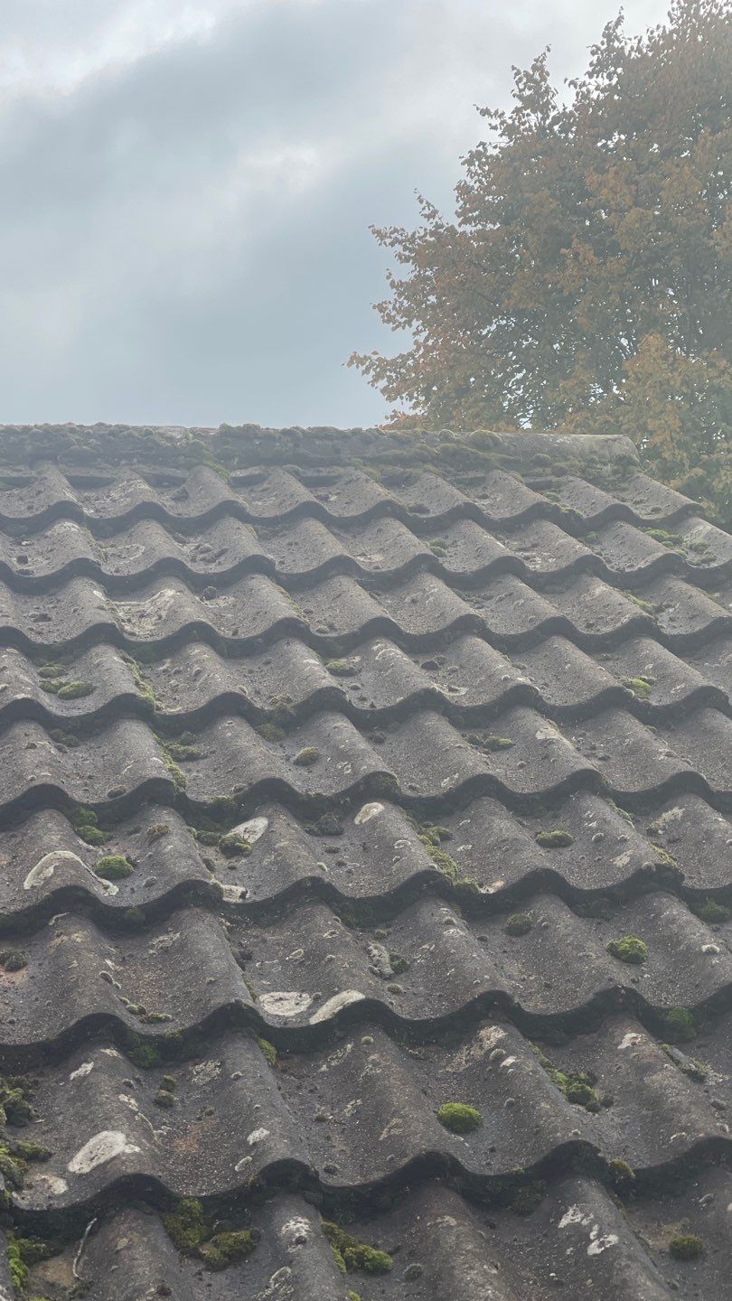 Roof Clean and Biocide Treatment using Honda 15lpm Low Pressure Washing Machine by Ges Exterior Cleaning ltd