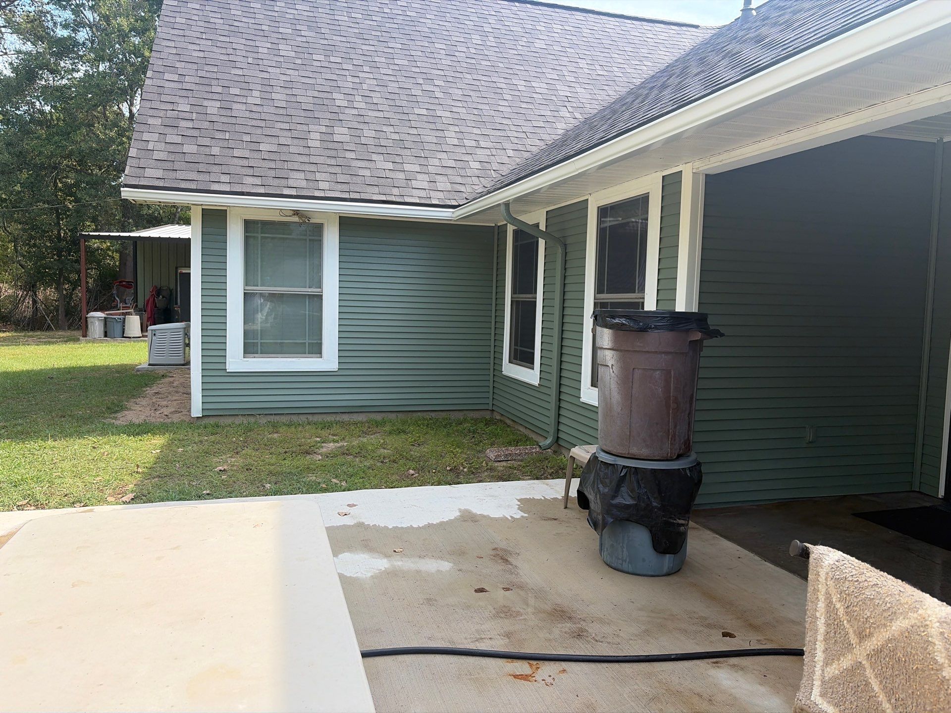 From Aged Yellow to Fresh Green in Frankston, Texas by Quality Coats Painting