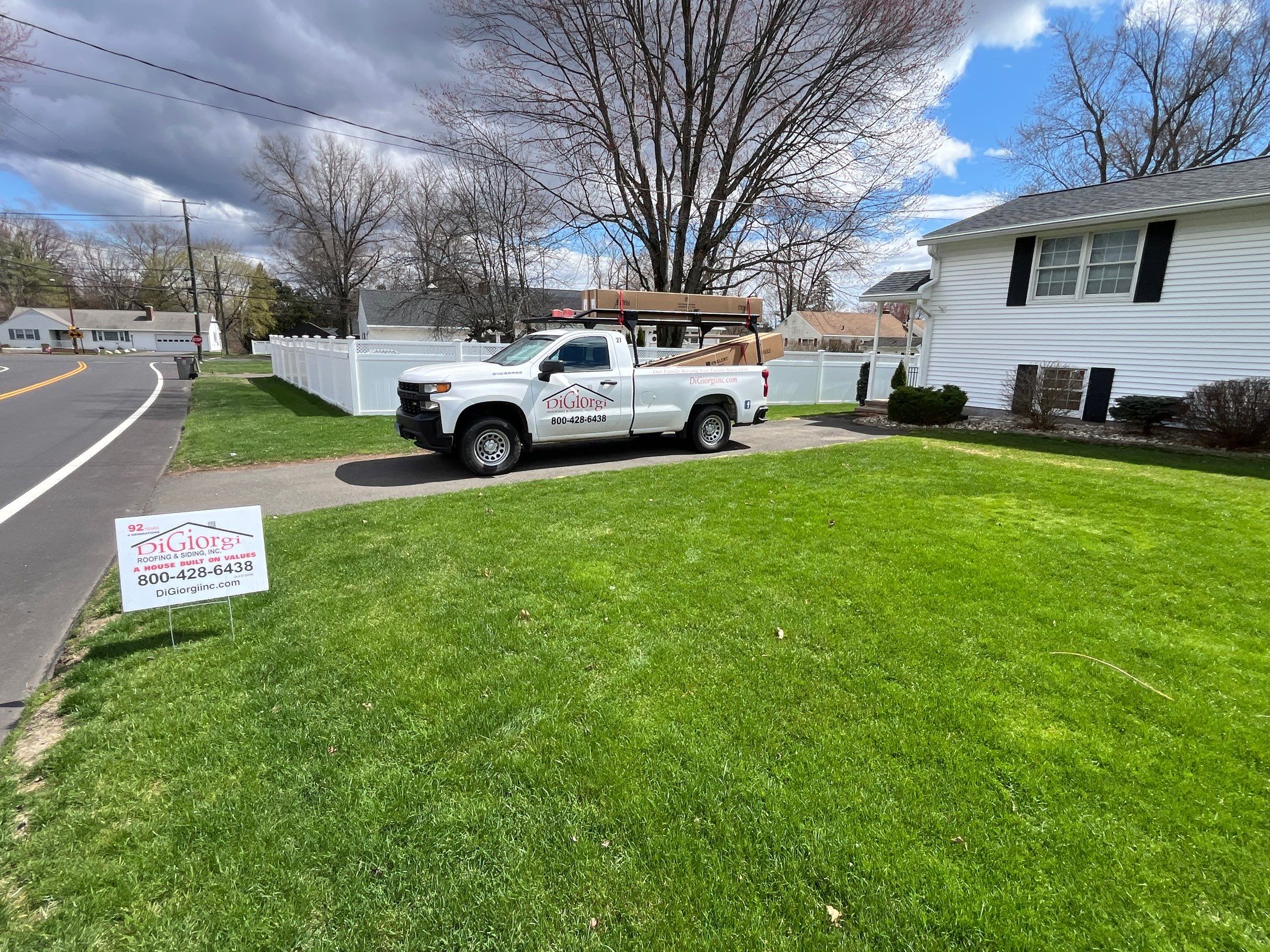 Bristol customer with professionally installed new roof! by DiGiorgi Roofing and Siding Inc