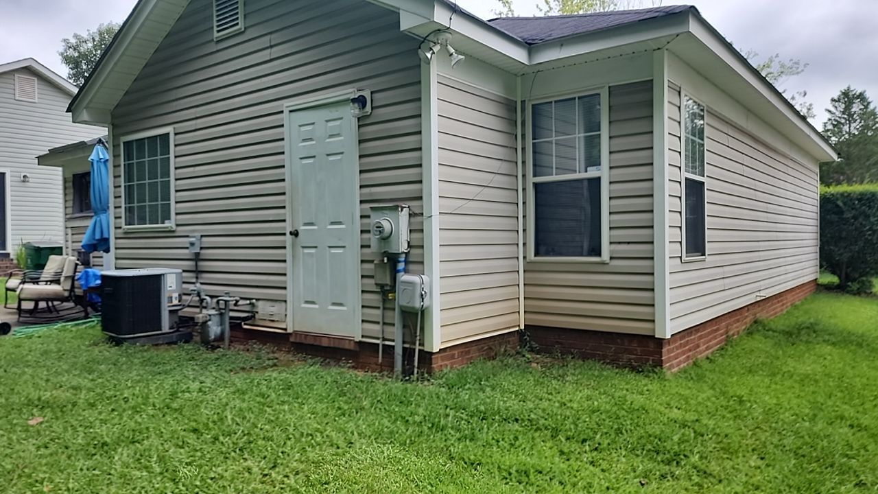 House Wash using cleaner by Power Wash Masters LLC