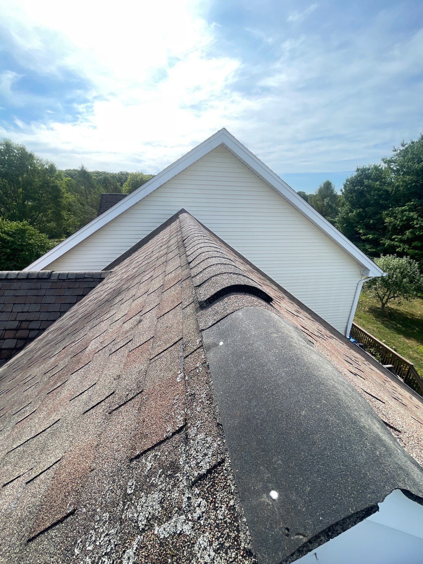 Residential Roofing Installation using Owens Corning Duration Driftwood by A Plus Exterior
