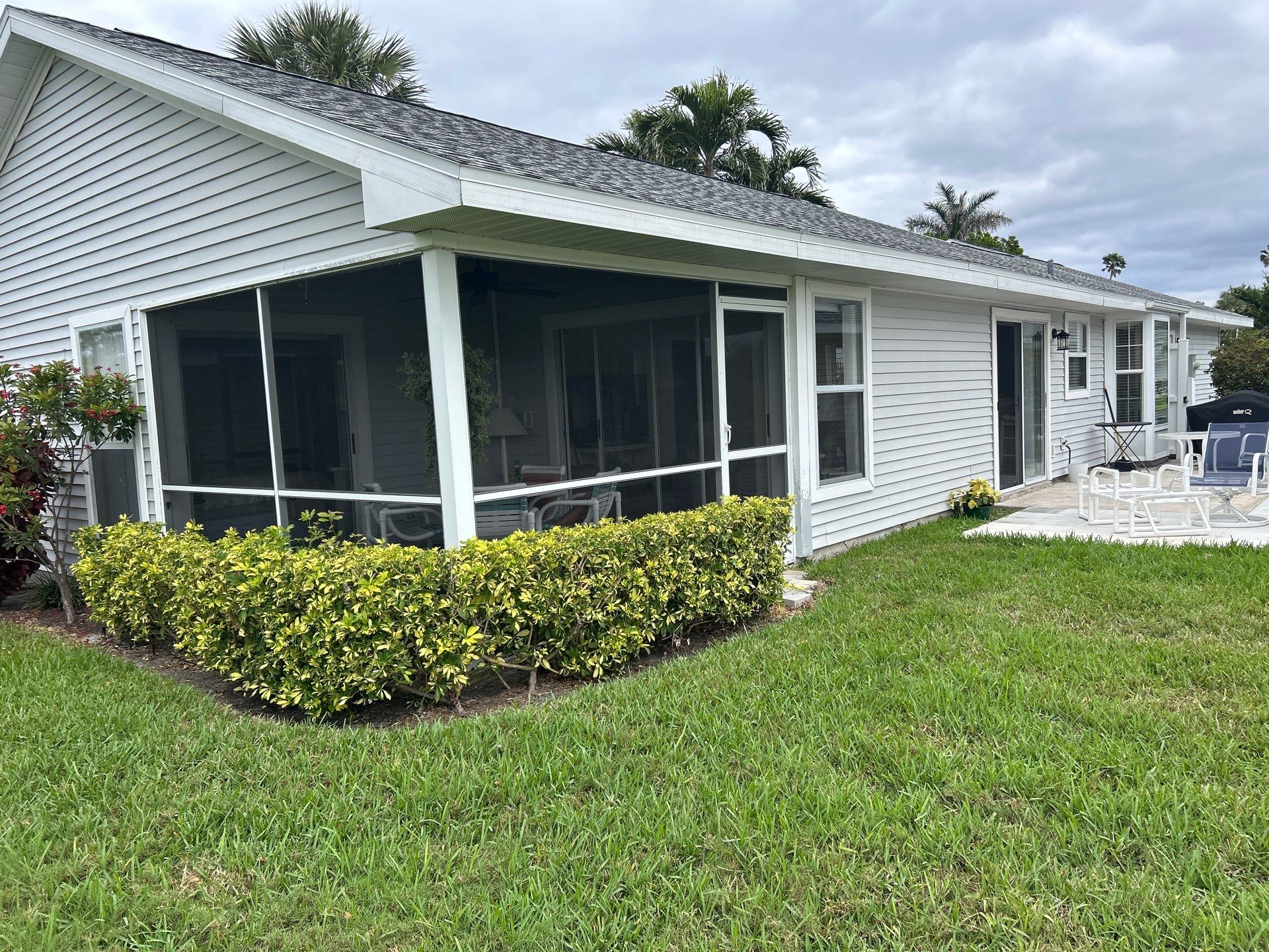 White Seamless Gutters in Fort Myers FL by Gutter Professors