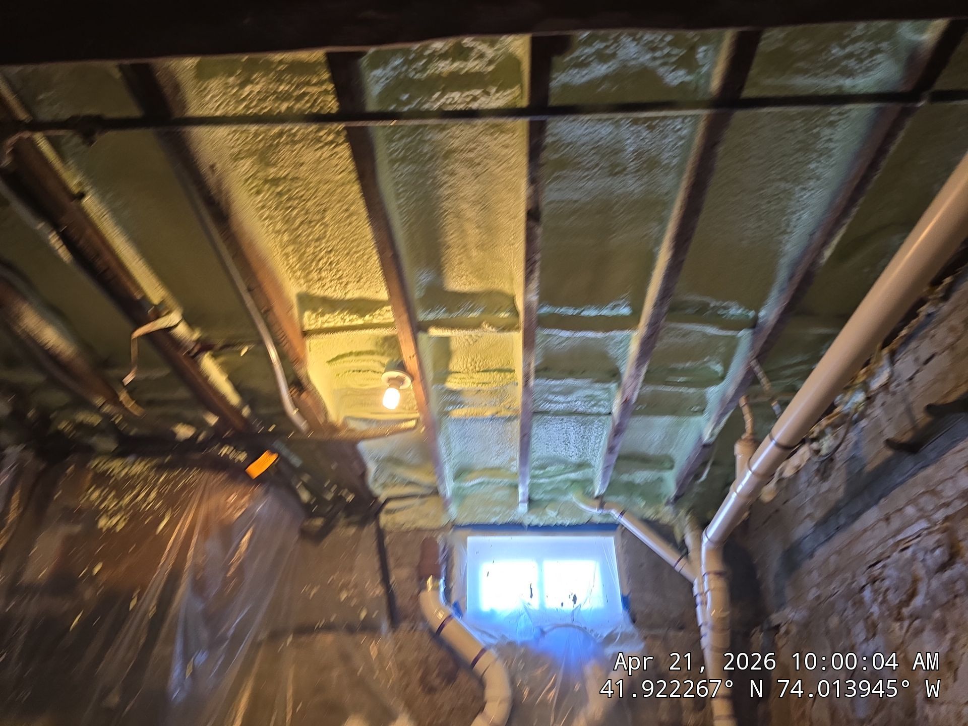 Attic Insulation using open cell spray foam by NYS Foam & Energy