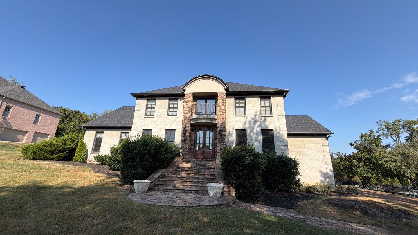 Bronze Gutter System and Exterior Masonry Upgrades in Brentwood