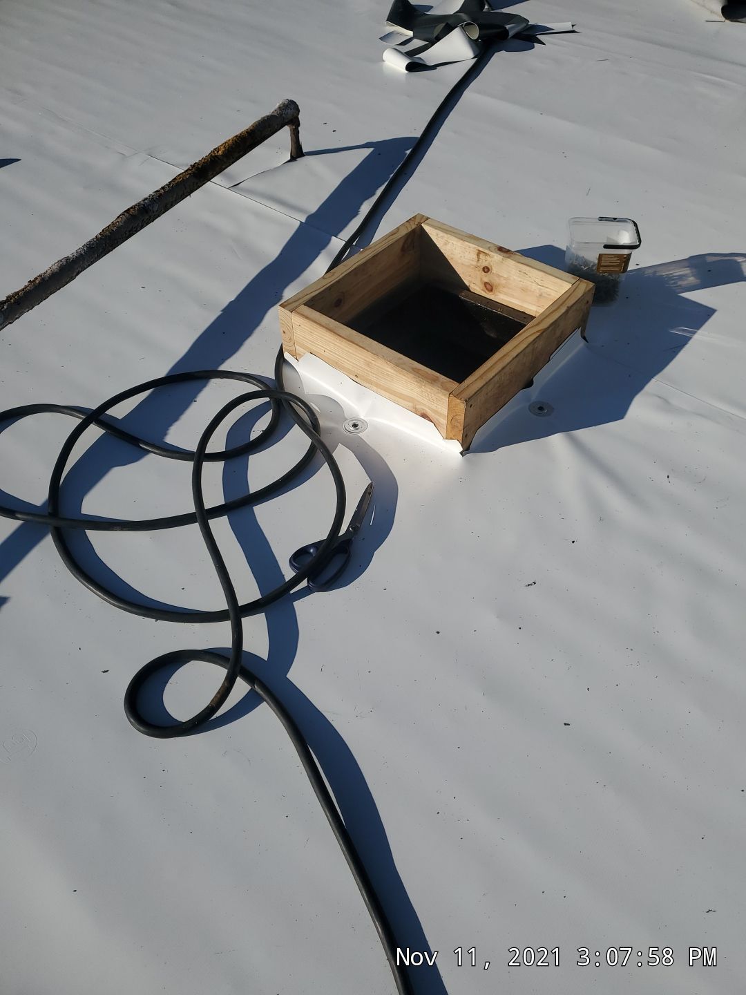 Commercial Roofing Installation using 50 mil PVC by Hostetler Roofing