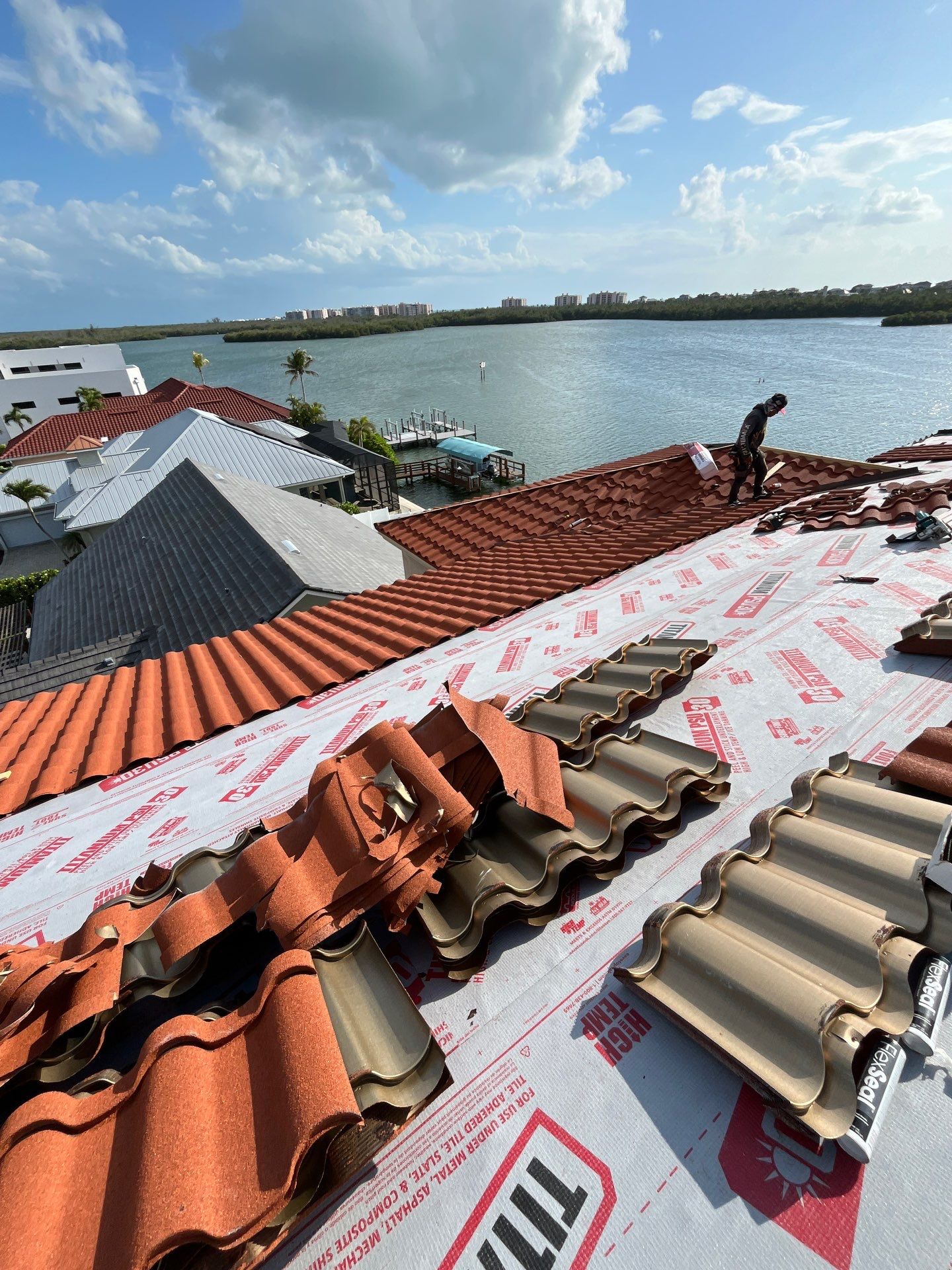 Decra Stone-Coated Metal Roof Installation for Bonita Springs Estate by cordova home services
